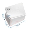 Styrobox 36,8 litra – termobox styropianowy z pokrywką do transportu żywności