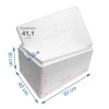 Pojemnik styropianowy 44 l – termobox do transportu i przechowywania żywności z pokrywką