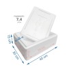 Styrobox 7,4 litra – kompaktowy pojemnik termoizolacyjny z pokrywką do żywności