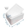 Styrobox 10,4 litra – termobox styropianowy z pokrywką do żywności i leków